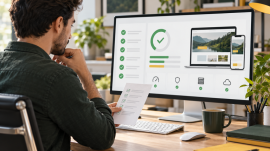 Uzman web sitesi kontrol listesini inceliyor