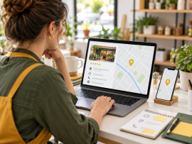İşletme konum ve iletişim bilgileri bir harita üzerinde inceleniyor